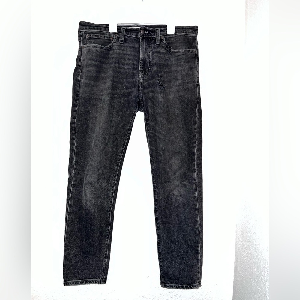 Madewell Men Relaxed Taper Jeans Black Gray